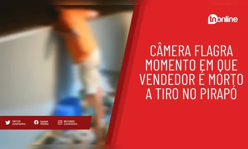 Câmera flagra momento em que vendedor é morto a tiro no Pirapó