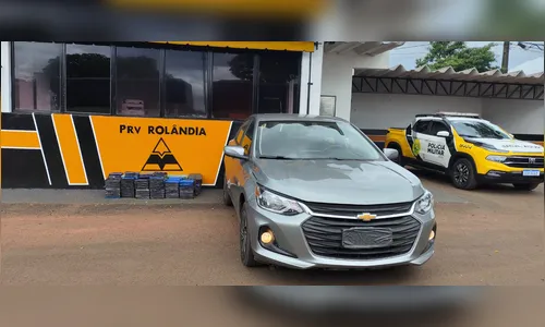 Carro é parado pela polícia com 183 kg de maconha no norte do Paraná