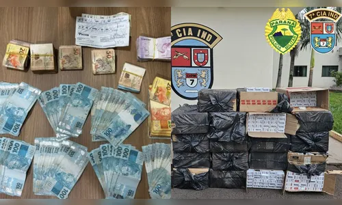 Homem é preso com cigarros contrabandeados e R$ 25 mil em Arapongas