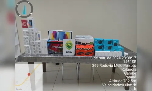 Produtos do Paraguai são encontrados com passageira de ônibus no PR