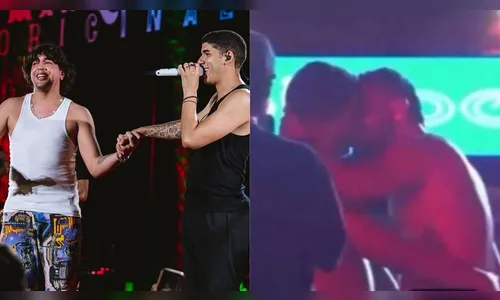 Nattan e Zé Vaqueiro pagam para homens se beijarem durante show