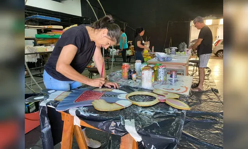 Secretaria da Cultura de Arapongas prepara decoração de Páscoa