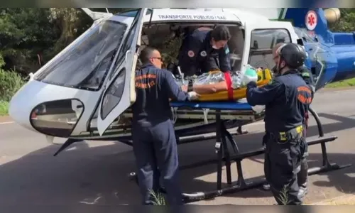 Família de Mandaguari sofre grave acidente na BR-376 em Marialva