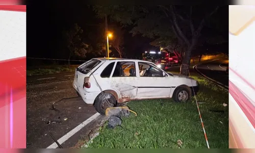 Motorista morre após colidir contra árvore em Maringá