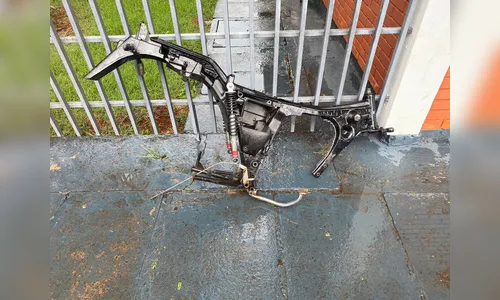 PM localiza quadro de motocicleta em Apucarana