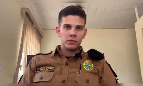 PM que ajudou pessoa surda em Faxinal fala sobre importância da Libras