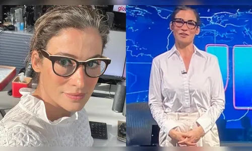 Look de Renata Vasconcellos 'rouba a cena' durante Jornal Nacional