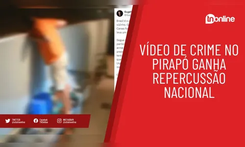 Vídeo de homicídio no Pirapó ganha repercussão nacional