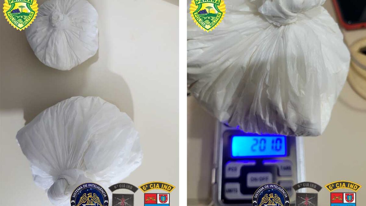 Trio é preso pela Rotam com 200 gramas de cocaína em Jardim Alegre