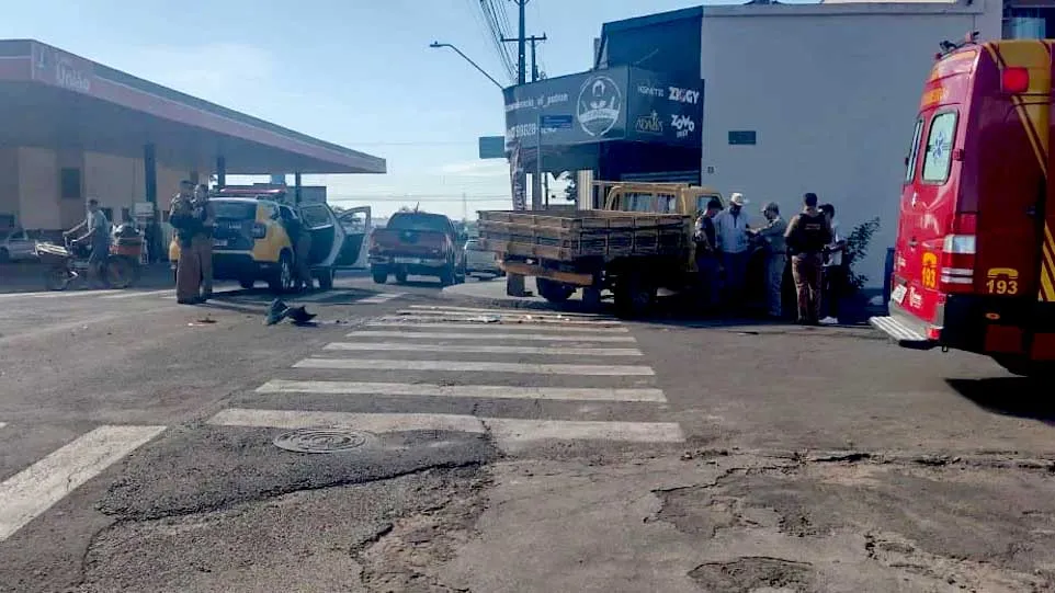 Batida ocorreu no cruzamento das ruas Rio Grande do Sul e Sete de Setembro