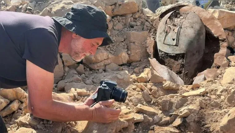 Capacete de guerra que aconteceu antes de Cristo é achado na Croácia