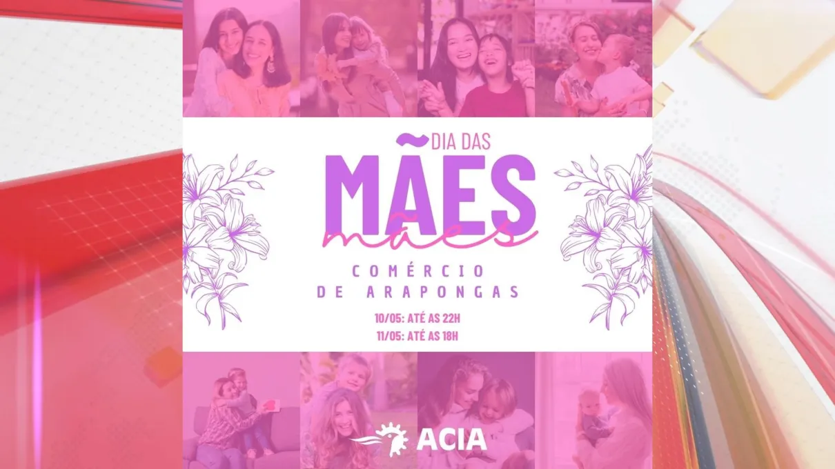 Comércio de Arapongas tem horário especial para Dia das Mães