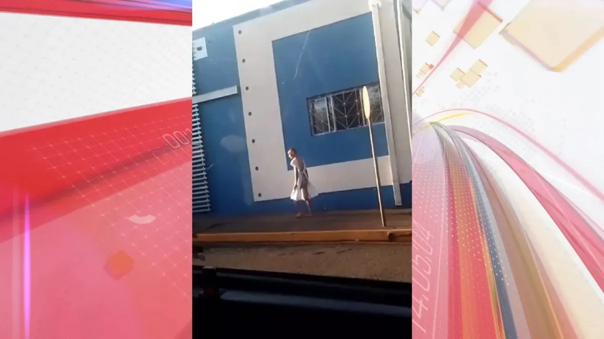 Cristiano foi filmado andando com roupa do hospital nas ruas de Apucarana