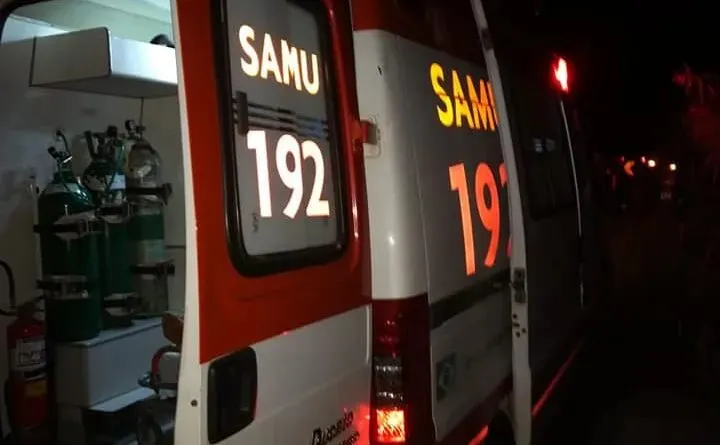O Serviço de Atendimento Móvel de Urgência (Samu) atendeu a vítima