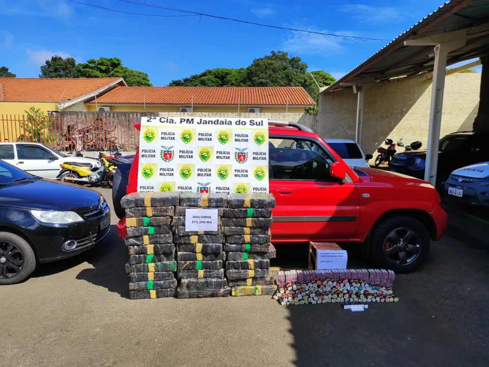 PM flagra Pajero transportando grande quantidade de maconha na BR-369