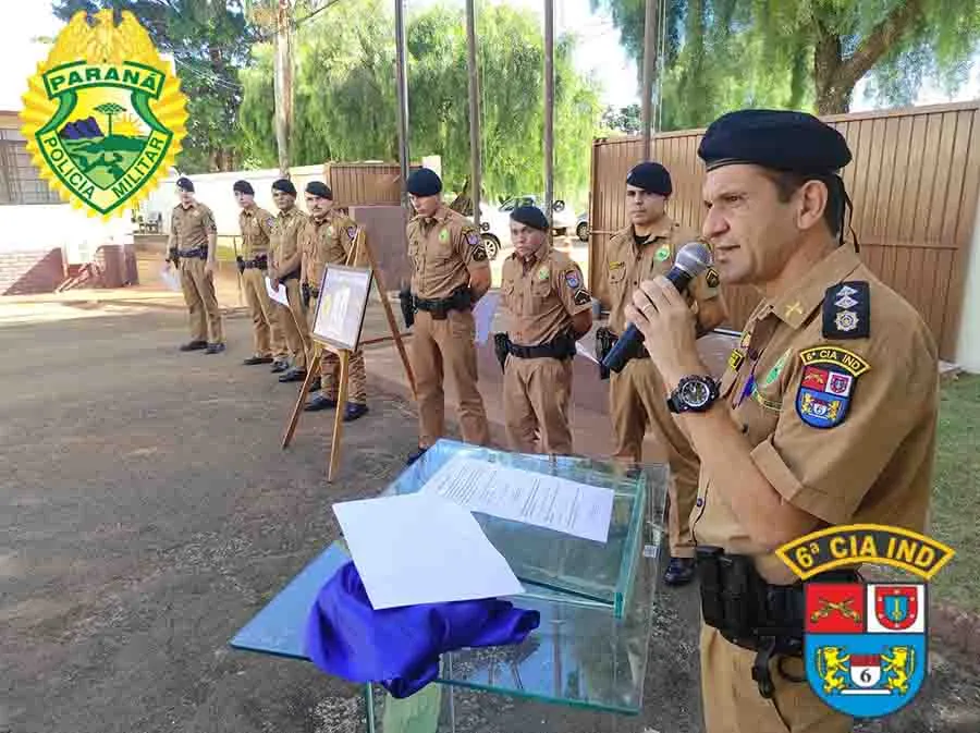 Policiais da 6ª CIPM são homenageados por destaque no trimestre