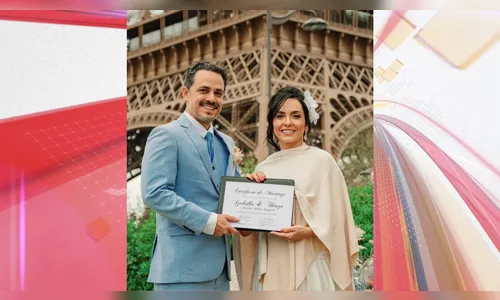 Jornalista apucaranense Izabella Camargo se casa na França