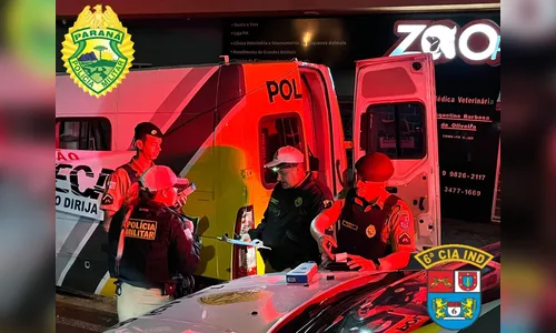 Blitz em São João do Ivaí resulta em 7 detidos e 35 autos de infração