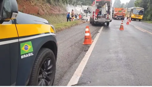 Acidente aconteceu em uma área com neblina