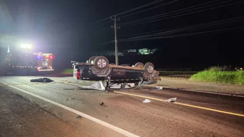 Acidente de trânsito foi na noite de sábado em Francisco Beltrão