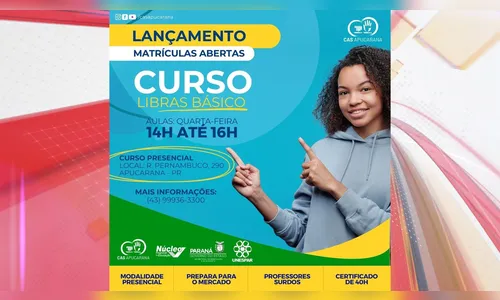 CAS de Apucarana está com inscrições abertas para curso de Libras