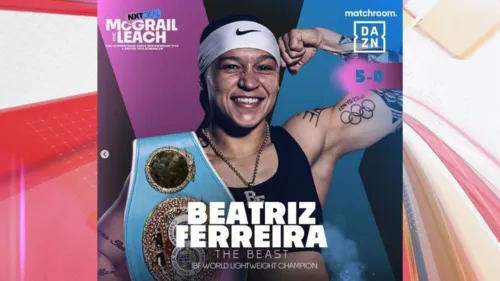 Bia Ferreira derrota argentina e é campeã mundial no boxe profissional