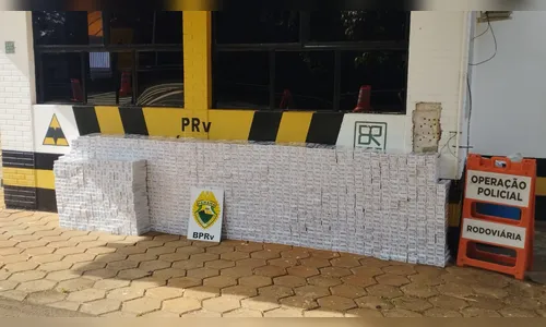 PRE apreende 1,5 mil pacotes de cigarros contrabandeados em Faxinal