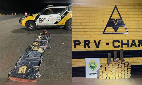 Casal é preso com 96 kg de maconha em ônibus interestadual no Paraná