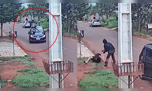 Homem é perseguido, atropelado e baleado durante crime no PR; vídeo