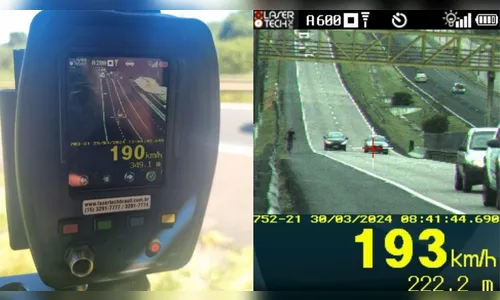 PRF flagrou 5,4 mil veículos em excesso de velocidade na Semana Santa