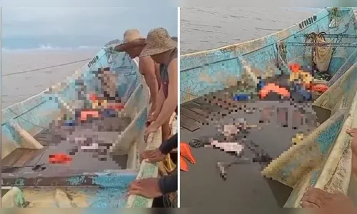 Corpos encontrados em embarcação ainda não foram identificados