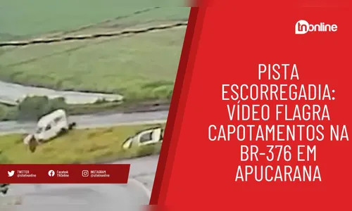 Em questão de pouco tempo, dois capotamentos são registrados na BR-376