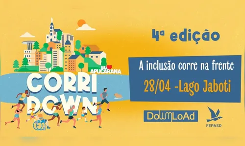 Inscrições para a 4ª edição da 'CorriDown' em Apucarana estão abertas