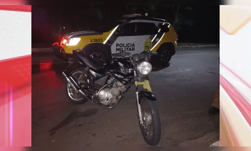 PM recupera moto furtada e prende suspeito em Apucarana