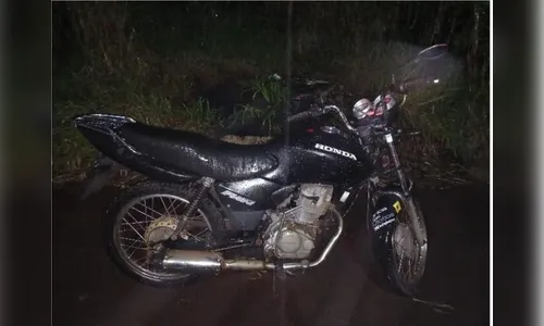 Moto furtada em Apucarana é recuperada pela PM