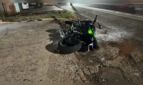 Motociclista fica ferido após colisão na BR-376 em Jandaia do Sul