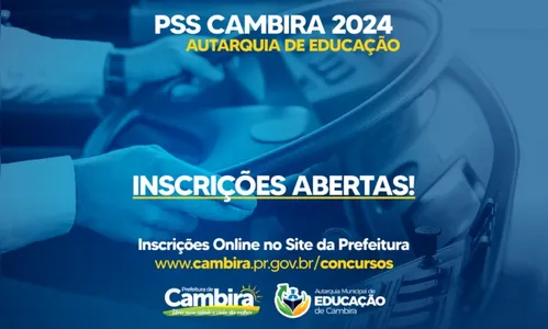 Cambira abre PSS com 5 vagas para motoristas; saiba como se inscrever