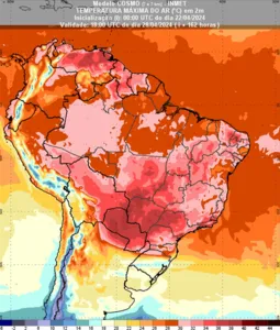 O fenômeno fará as temperaturas se elevarem e ultrapassarem os 30ºC facilmente