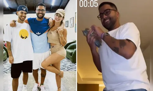 Virginia e Zé Felipe presenteiam funcionário com R$ 20 mil; veja vídeo