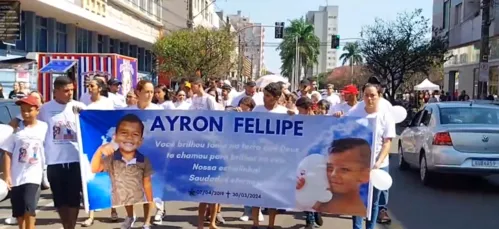 O protesto foi realizado na manhã deste sábado