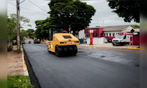 Apucarana inicia recapeamento da Avenida Iguaçu