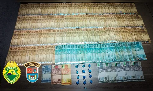 PM desarticula 'delivery' de cocaína e apreende R$ 13 mil em Arapongas