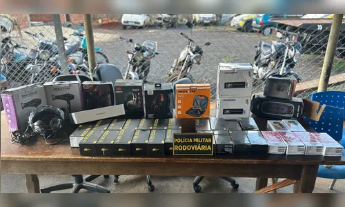 PRE apreende carga irregular na PR-445; motorista foi preso