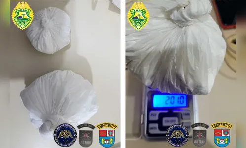 Trio é preso pela Rotam com 200 gramas de cocaína em Jardim Alegre