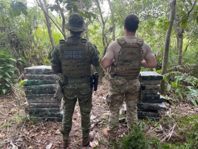 PF e BPFRON apreendem mais de 200 kg de maconha