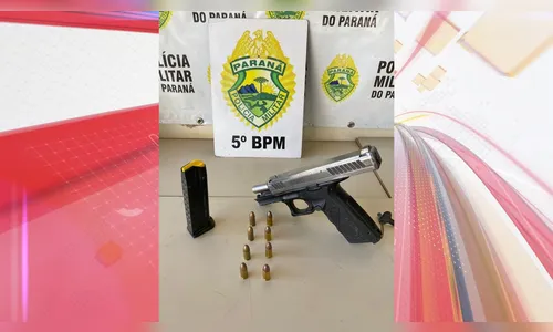PM recolhe armamento encontrado em parque de Londrina