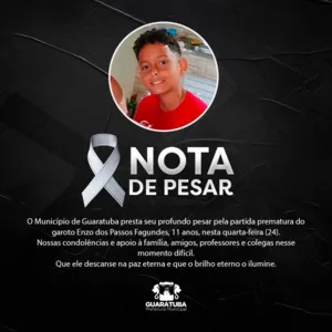 Prefeitura lamentou morte de criança