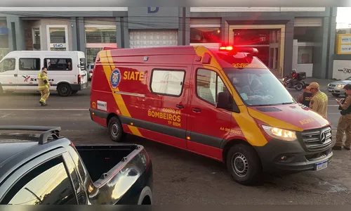 Motociclista fratura o braço após acidente na Avenida Minas Gerais