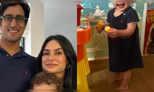 Thaila Ayala mostra fotos da filha e internautas opinam: 'Cara do pai'