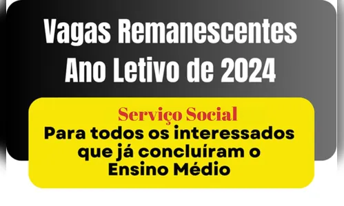 UEM abre vagas remanescentes para Serviço Social no Vale do Ivaí